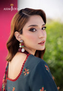 3PC LAWN EMBROIDERED SHIRT WITH CHAFOON  EMBROIDERED DUPATA AND TROUSER - 677