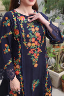 3PC Lawn EMBROIDERED SHIRT WITH COURTRAI PRINTED Dupatta & TROUSER  L 676