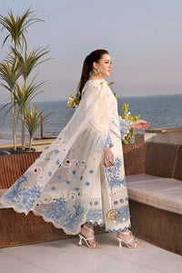 ANEELAS-3PC LAWN EMBROIDERED SHIRT WITH ORGANZA EMBROIDERED DUPATTA AND TROUSER-B-102