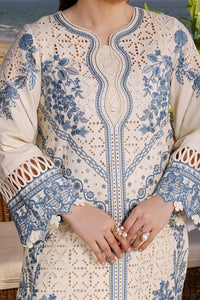ANEELAS-3PC LAWN EMBROIDERED SHIRT WITH ORGANZA EMBROIDERED DUPATTA AND TROUSER-B-102