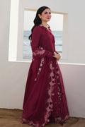 3PC Peach Lawn Embroidered Unstitched Suit
