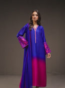 '- 3 Piece Unstitched Embroidered and Printed SIlk Suit 230