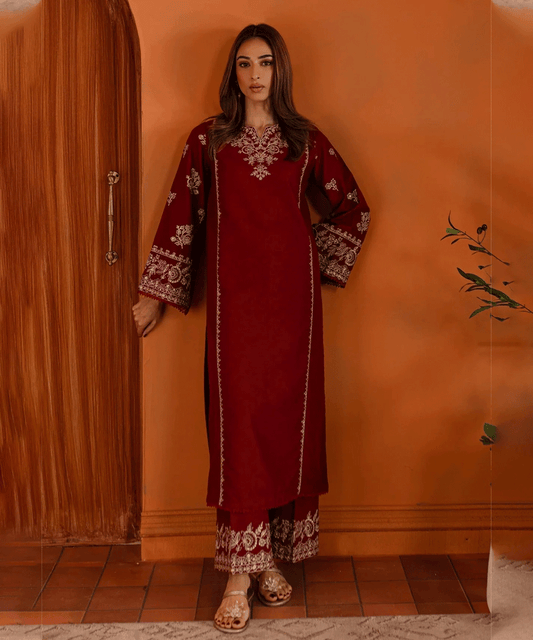 Dhanak 2PC Embroidered Unstitch - 240