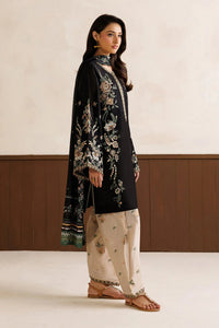 BAROQUE - 3PC DHANAK EMBROIDERED SHIRT EMBROIDERED TROUSER WITH PRINTED COURTRAI DUPATTA SJ-5578