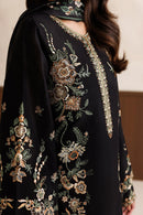 BAROQUE - 3PC DHANAK EMBROIDERED SHIRT EMBROIDERED TROUSER WITH PRINTED COURTRAI DUPATTA SJ-5578