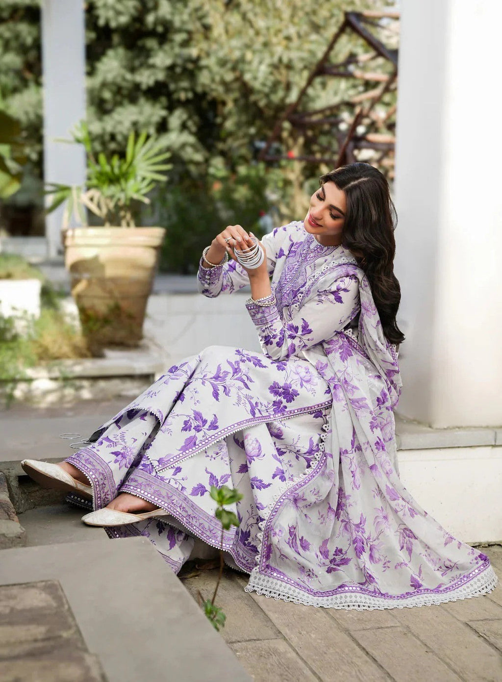 PRINTED Lelin EMBROIDERY UNSTITCH DRESS 3 PIECE V518
