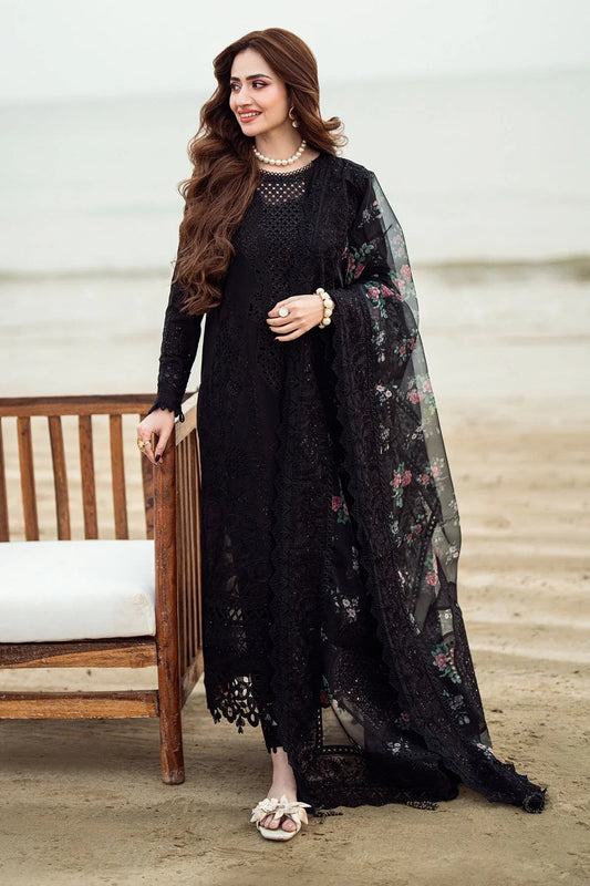 3PC DHANAK EMBROIDERED UNSTITCHED DRESS - 520W