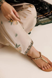 BAROQUE - 3PC DHANAK EMBROIDERED SHIRT EMBROIDERED TROUSER WITH PRINTED COURTRAI DUPATTA SJ-5578