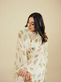 LILLY - 3PC PRINTED CHIFFON SHIRT CHIFFON DUPATTA VISCOSE INNER & TROUSER SJ-1004