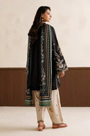 BAROQUE - 3PC DHANAK EMBROIDERED SHIRT EMBROIDERED TROUSER WITH PRINTED COURTRAI DUPATTA SJ-5578