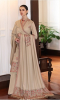 Dhanak 3PC Embroidered With Dhanak shawl Embroidered -BR 660