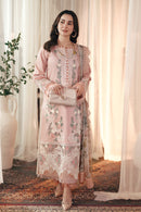 3PC Lawn EMBROIDERED SHIRT WITH  PRINTED DUPATTA  AND TROUSER 501 L