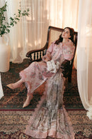 3PC Lawn EMBROIDERED SHIRT WITH  PRINTED DUPATTA  AND TROUSER 501 L