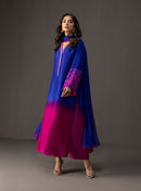 '- 3 Piece Unstitched Embroidered and Printed SIlk Suit 230