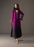 '- 3 Piece Unstitched Embroidered and Printed SIlk Suit 226