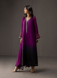 '- 3 Piece Unstitched Embroidered and Printed SIlk Suit 226