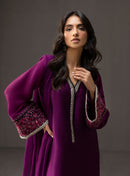 '- 3 Piece Unstitched Embroidered and Printed SIlk Suit 226