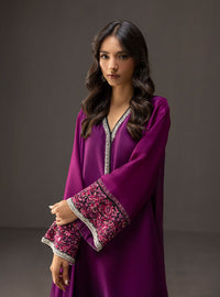 '- 3 Piece Unstitched Embroidered and Printed SIlk Suit 226