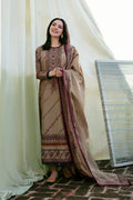 '-3PC DHANAK EMBROIDERED UNSTICHED Sute FL 895