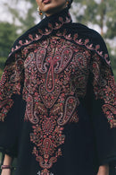 ZARA SHAHJAHAN-3PC DHANAK EMBROIDERED SHIRT WITH DHANAK EMBROIDERED SHAWL AND TROUSER SJ-5555