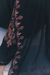ZARA SHAHJAHAN-3PC DHANAK EMBROIDERED SHIRT WITH DHANAK EMBROIDERED SHAWL AND TROUSER SJ-5555