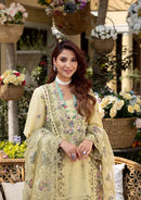 UNSTITCH PREMIUM EMBROIDERED LUXURY  LAWN | UNSTITCHED 3-PIECE SUIT 711