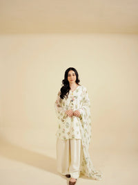 LILLY - 3PC PRINTED CHIFFON SHIRT CHIFFON DUPATTA VISCOSE INNER & TROUSER SJ-1004