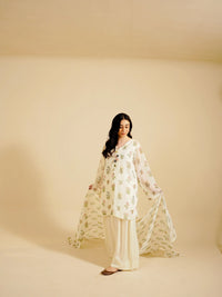 LILLY - 3PC PRINTED CHIFFON SHIRT CHIFFON DUPATTA VISCOSE INNER & TROUSER SJ-1004