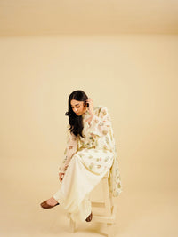 LILLY - 3PC PRINTED CHIFFON SHIRT CHIFFON DUPATTA VISCOSE INNER & TROUSER SJ-1004