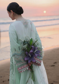 LAWN-3PC EMBROIDERED SHIRT WITH KHADI NET EMBROIDERED DUPATTA-  860