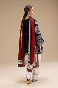 '- UNSTITCHED 3PC DHANAK EMBROIDERED SUIT RR 610