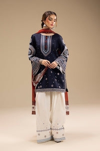 '- UNSTITCHED 3PC DHANAK EMBROIDERED SUIT RR 610