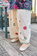 URGE PRET-2PC DHANAK FLOWERING EMBROIDERED SHIRT WITH EMB TROUSER SJ-5936