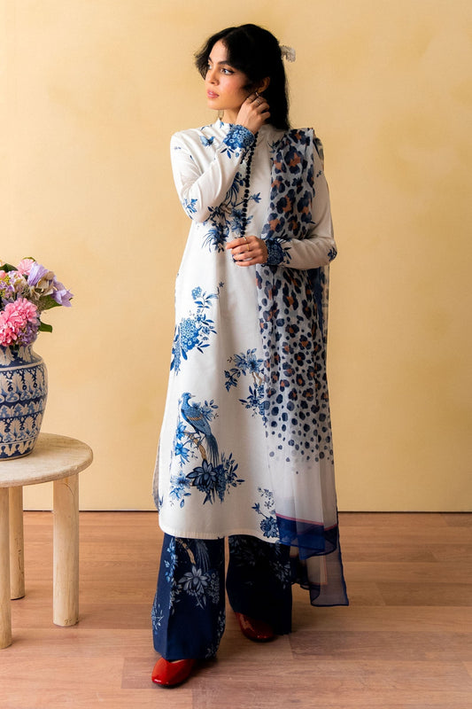 3PC Digital Printed Lawn Shirt with Printed Dupatta - CO488