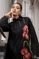 MARIA.B-3PC DHANAK EMBROIDERED SHIRT WITH CHIFFON EMBROIDERED DUPATTA AND TROUSER SJ-5008