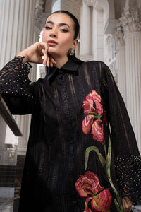 MARIA.B-3PC DHANAK EMBROIDERED SHIRT WITH CHIFFON EMBROIDERED DUPATTA AND TROUSER SJ-5008