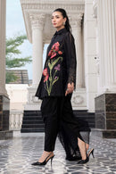 MARIA.B-3PC DHANAK EMBROIDERED SHIRT WITH CHIFFON EMBROIDERED DUPATTA AND TROUSER SJ-5008