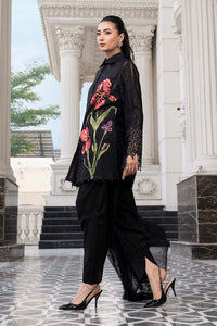MARIA.B-3PC DHANAK EMBROIDERED SHIRT WITH CHIFFON EMBROIDERED DUPATTA AND TROUSER SJ-5008