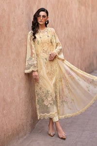 MARIA.B LUXURY HEAVY CHIKANKARI EMBROIDERED SHIRT WITH WOOL PRINTED SHWAL WITH EMB TROUSER 3PC SJ-1059