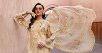MARIA.B LUXURY HEAVY CHIKANKARI EMBROIDERED SHIRT WITH WOOL PRINTED SHWAL WITH EMB TROUSER 3PC SJ-1059