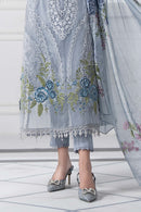 MARIA.B LUXURY HEAVY CHIKANKARI EMBROIDERED SHIRT WITH WOOL PRINTED SHWAL WITH EMB TROUSER 3PC SJ-1058