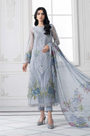 MARIA.B LUXURY HEAVY CHIKANKARI EMBROIDERED SHIRT WITH WOOL PRINTED SHWAL WITH EMB TROUSER 3PC SJ-1058
