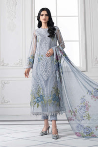 MARIA.B LUXURY HEAVY CHIKANKARI EMBROIDERED SHIRT WITH WOOL PRINTED SHWAL WITH EMB TROUSER 3PC SJ-1058