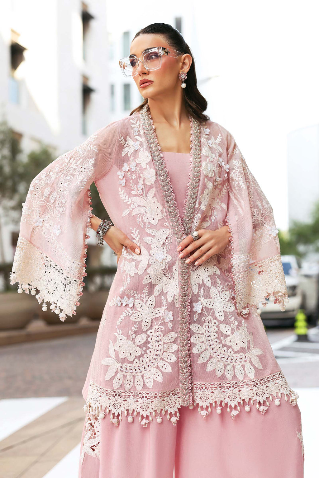3 Piece Unstitched Embroidered Lawn  Suit 720