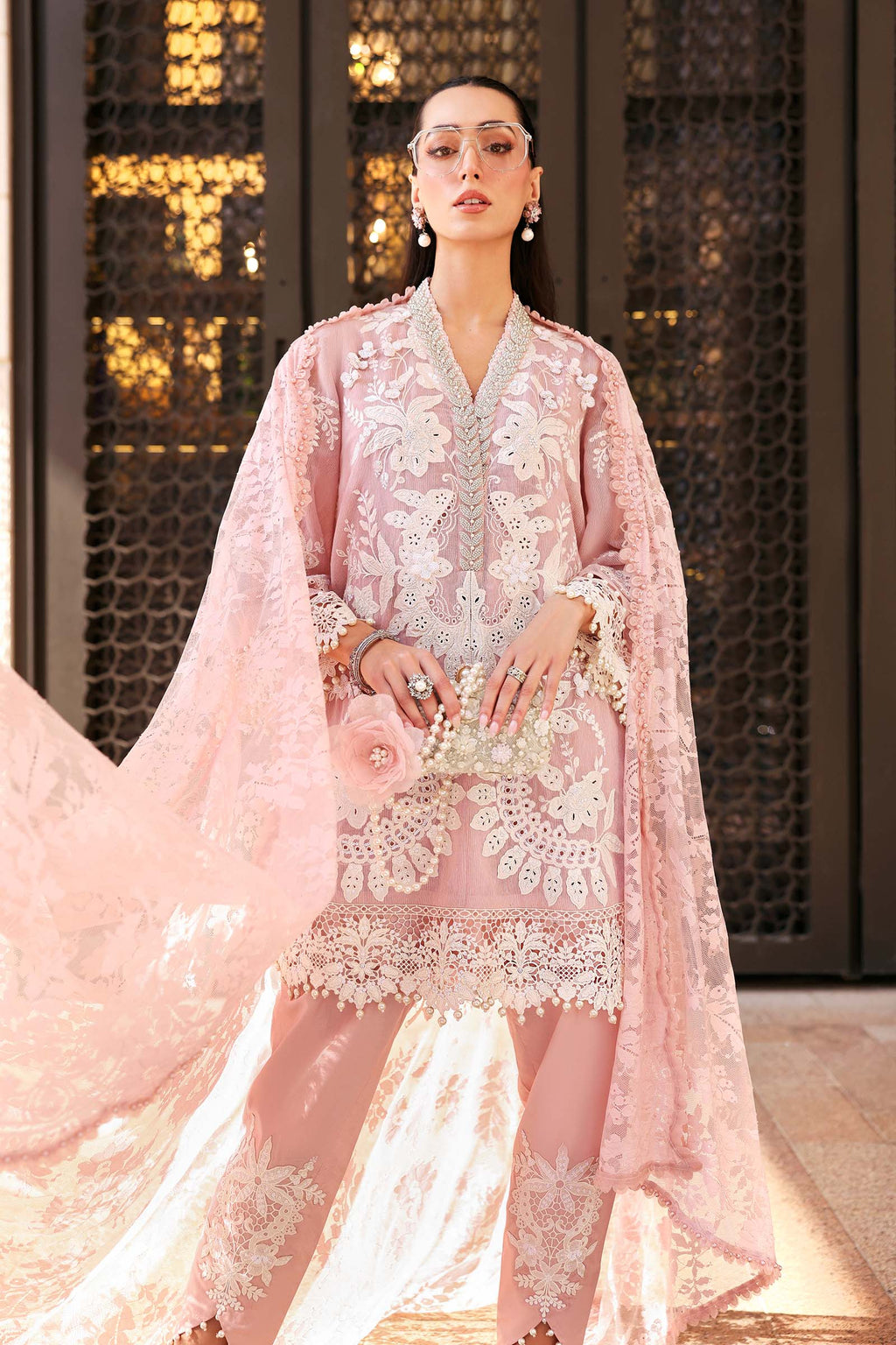 3 Piece Unstitched Embroidered Lawn  Suit 720