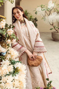 3PC Embroidered Lawn Shirt with Embroidered Cotton Net Dupatta - QL 2660