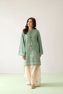 MINAL-2PC DHANAK EMBROIDERED SHIRT WITH EMB TROUSER SJ-5940