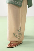 MINAL-2PC DHANAK EMBROIDERED SHIRT WITH EMB TROUSER SJ-5940