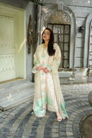 ANEELAS 3PC SHAMOZ SILK FESTIVE EMBROIDERED SHIRT WITH EMB ORGANZA DUPPATA SJ-545