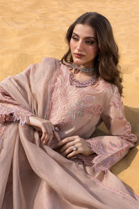 RANG RASIYA-3PC DHANAK CHIKANKARI EMBROIDERED SHIRT WITH DHANAK EMBROIDERED DUPATTA-SJ-4775